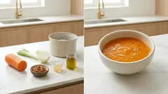 푸드프로세서로 5분 완성: 당근·햇양파 된장 드레싱 레시피