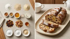 버터 없이도 묵직하게: 쌀가루·오트밀로 굽는 비건 슈톨렌