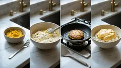 달걀 없이도 폭신하게—두부·단호박으로 만드는 비건 텐진항 덮밥