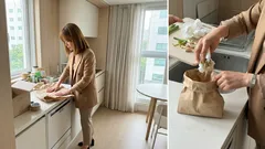 택배 종이 완충재 버리지 마세요, 30초 만에 임시 쓰레기봉투로 접는 법