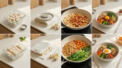 냉동 두부로 ‘대두미트’ 만들기: 샤키샤키 연근 두부 비빔밥 레시피