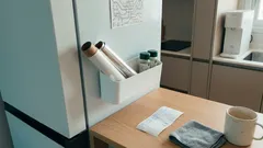 다이소 자석 수납 박스 하나로 냉장고 문이 정리되는 방법